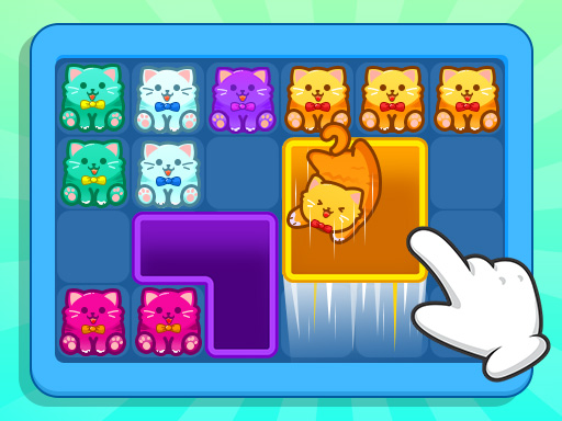Meow Block Color Collect Puzzle Game