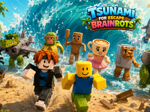 Tsunami For Escape Brainrots: Sky Escape Challenge